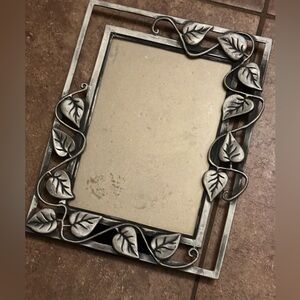 Vintage pewter vine picture photo frame